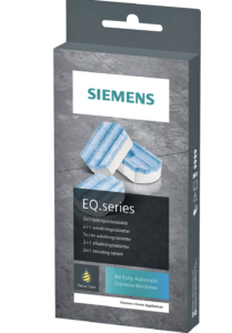 Siemens espressomaskine - afkalkning og rengøring